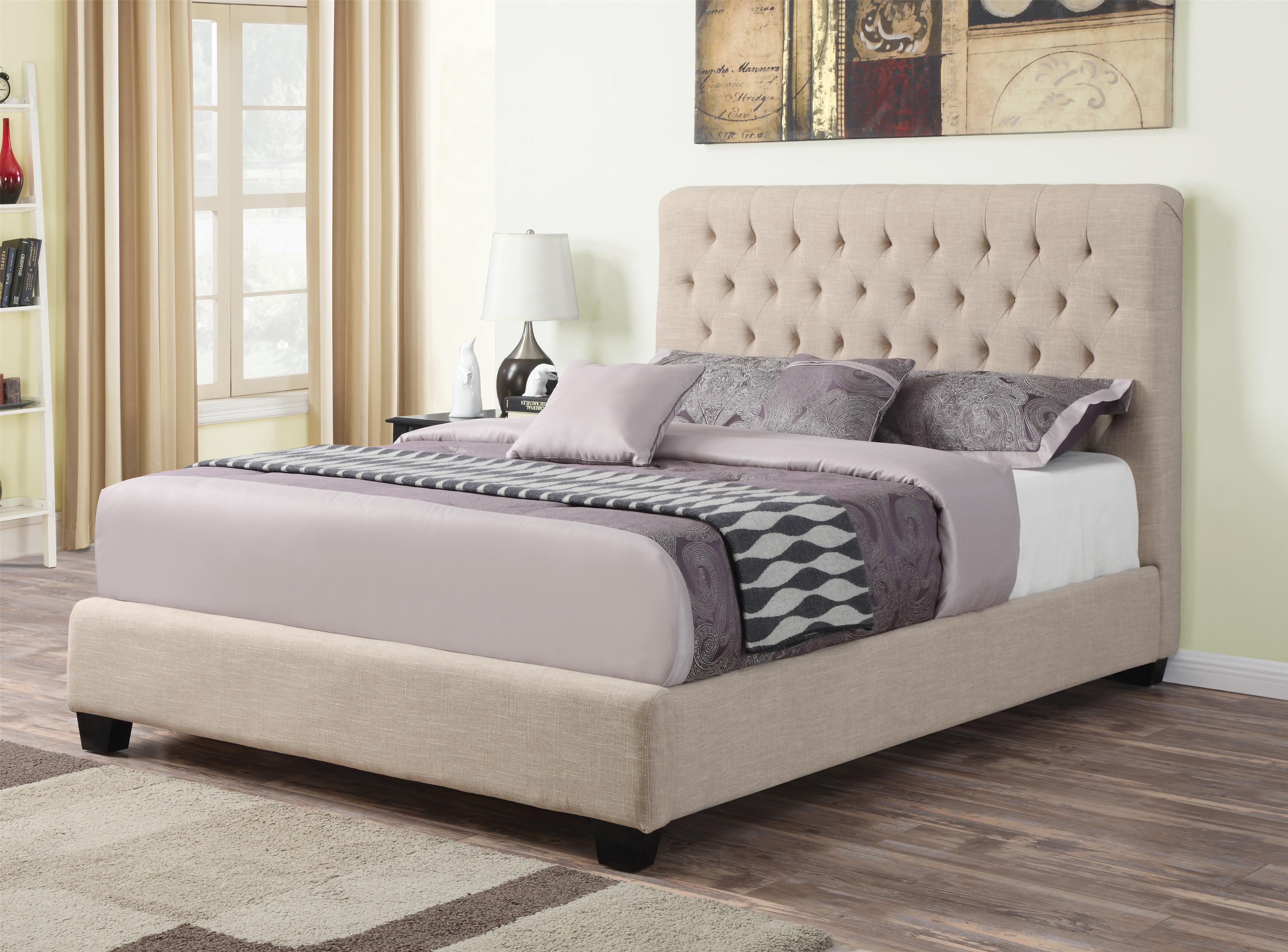 Coaster Upholstered Beds 300007Q Queen Chloe Upholstered Bed with